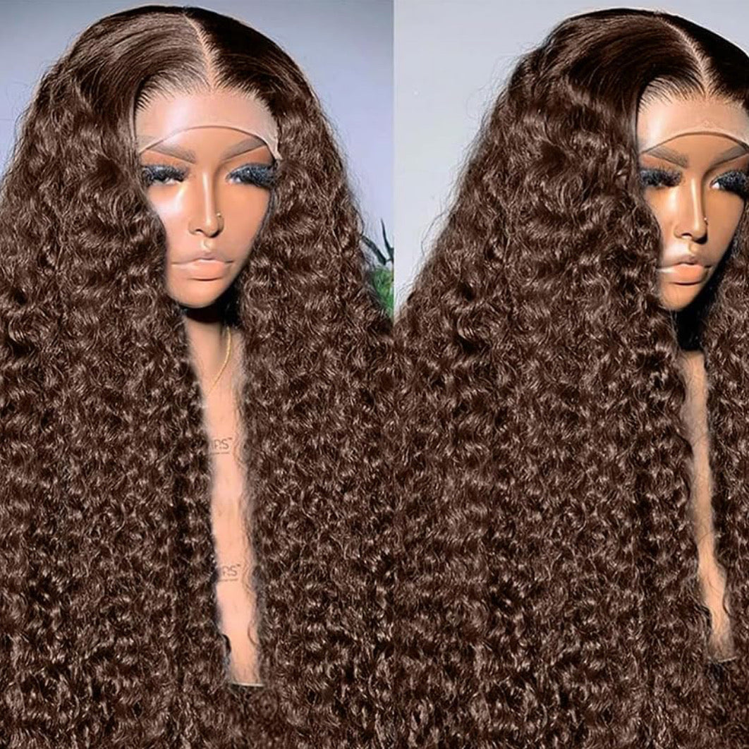 Choc Brown Curly 13x6