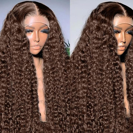 Choc Brown Curly 13x6