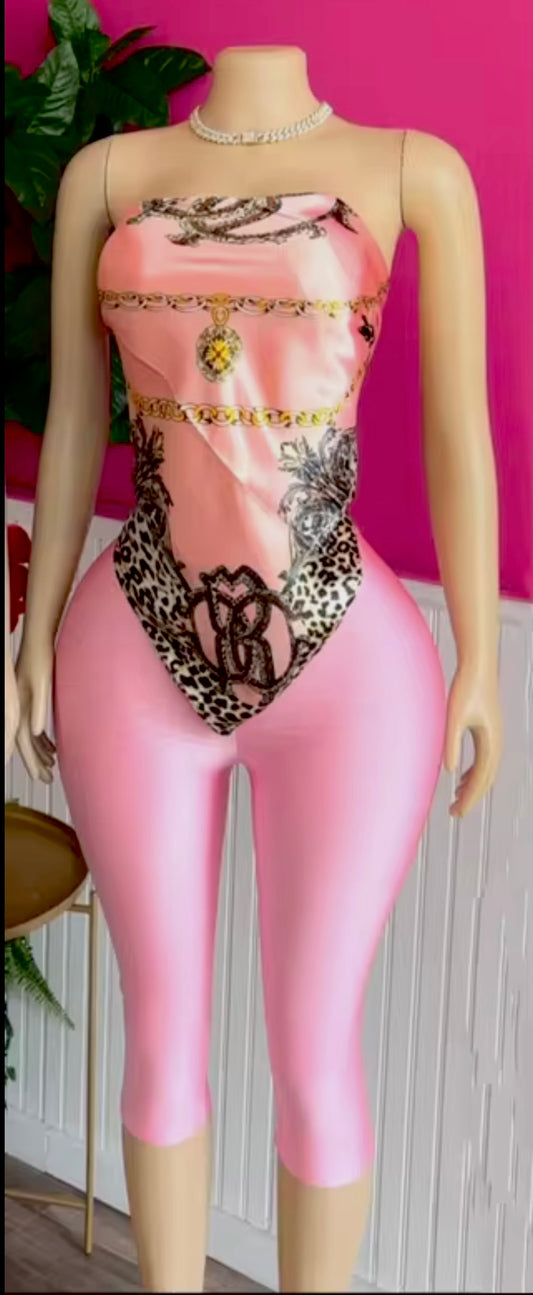 Cute Pink scarf set