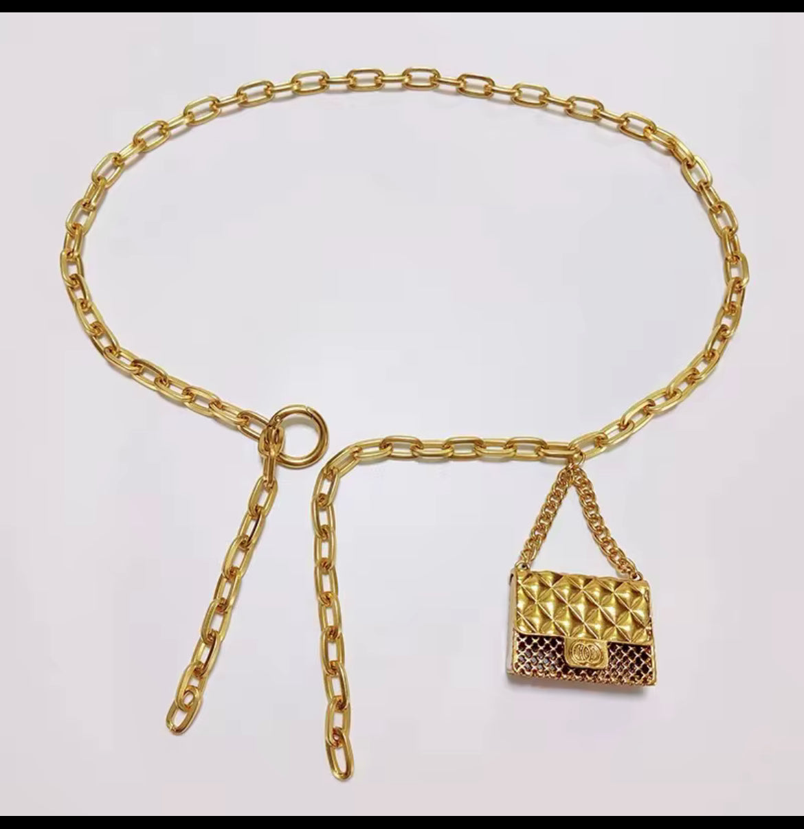 Cute chain waist belt